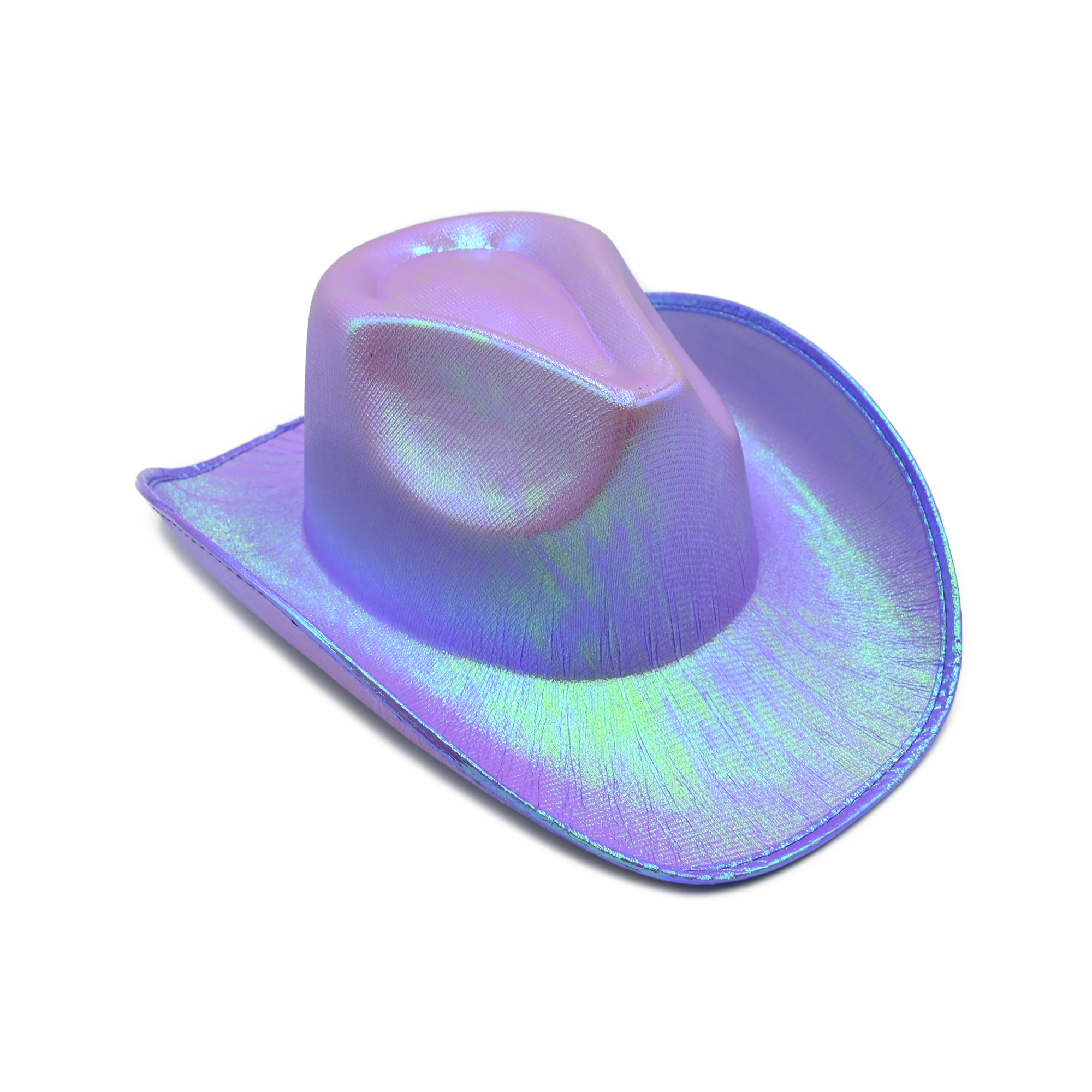 Purple Holographic Party Cowboy Hat
