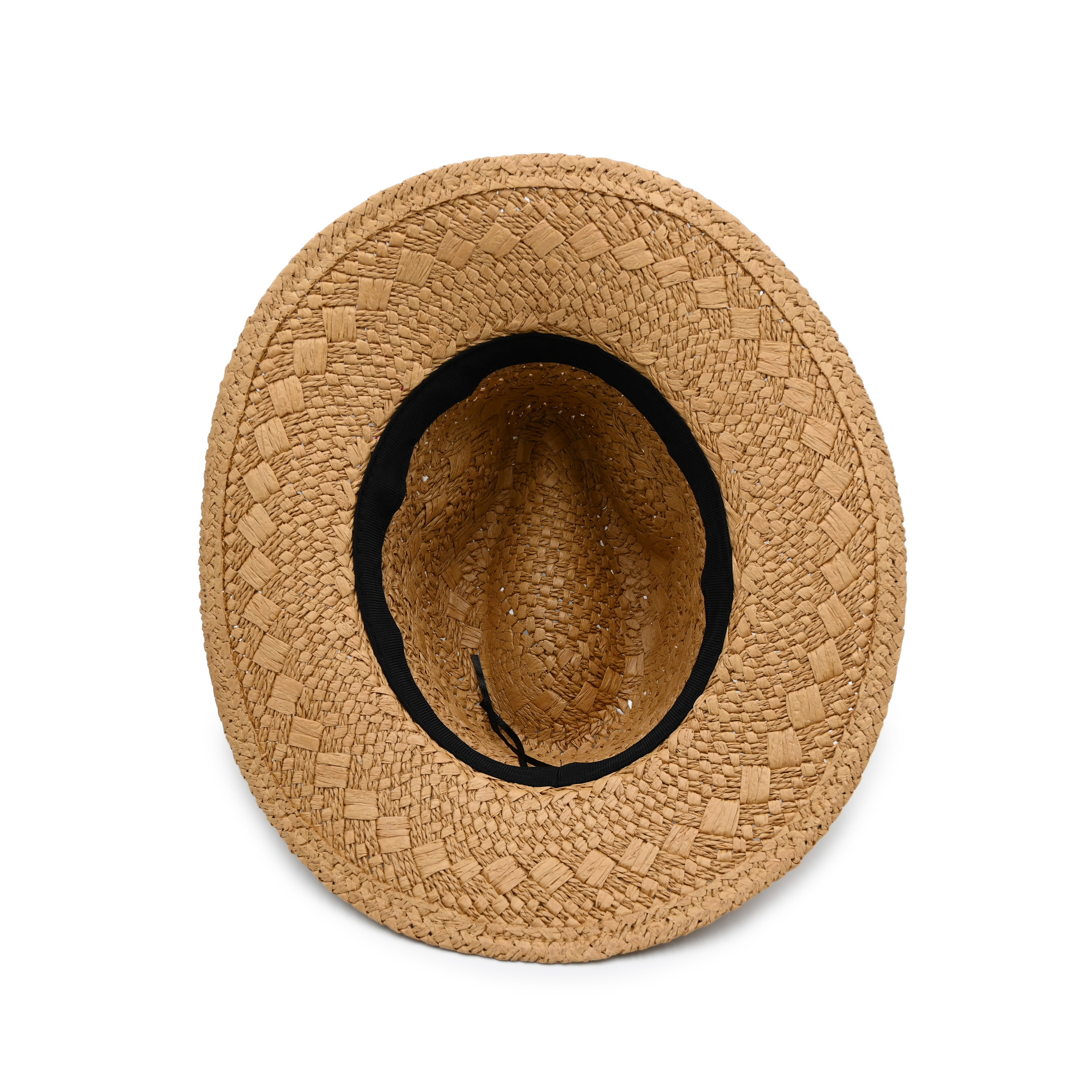 Golden Heart Raffia Fedora