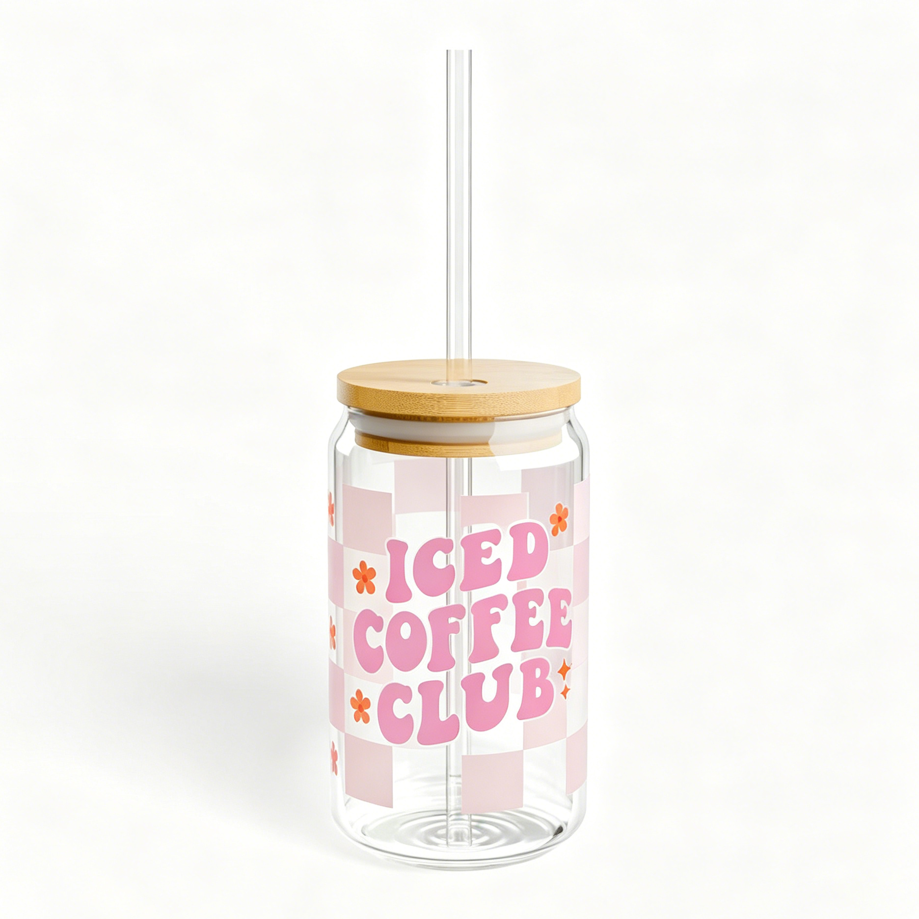 Tumbler Sipper Glass 16oz