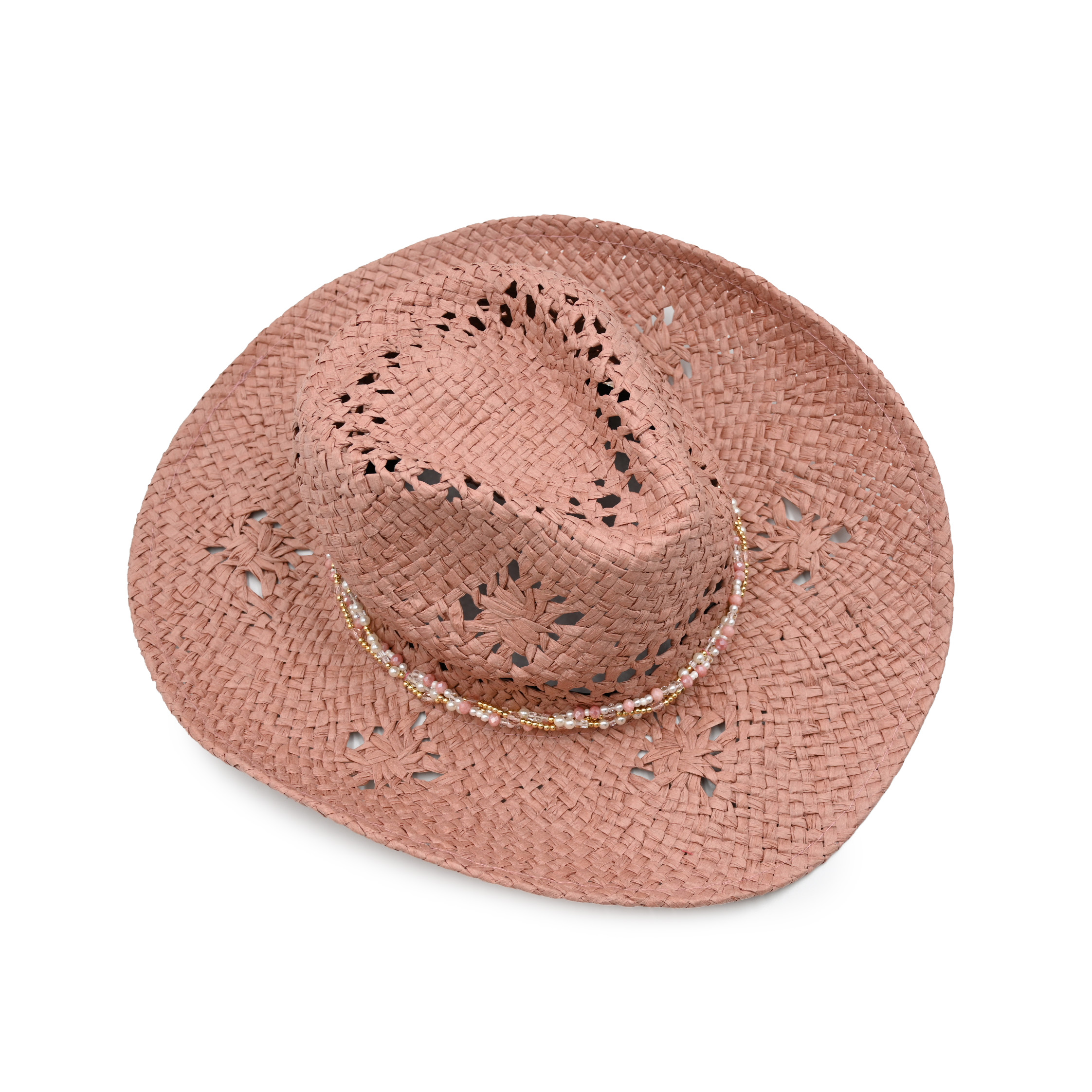 Women's Summer Straw Cowboy Hat Sun Shade