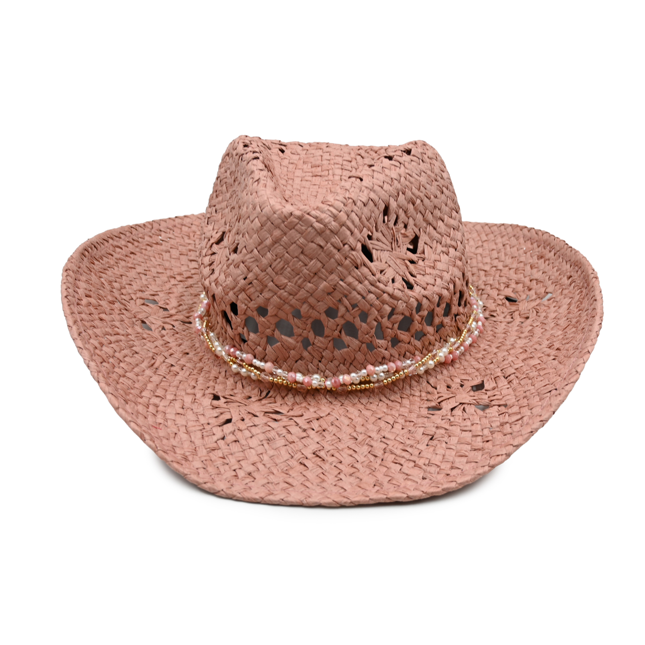 Women's Summer Straw Cowboy Hat Sun Shade