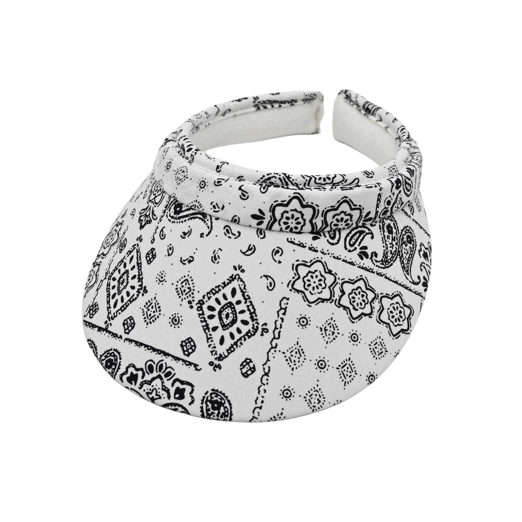 Paisley Printed Sun Hat Clip