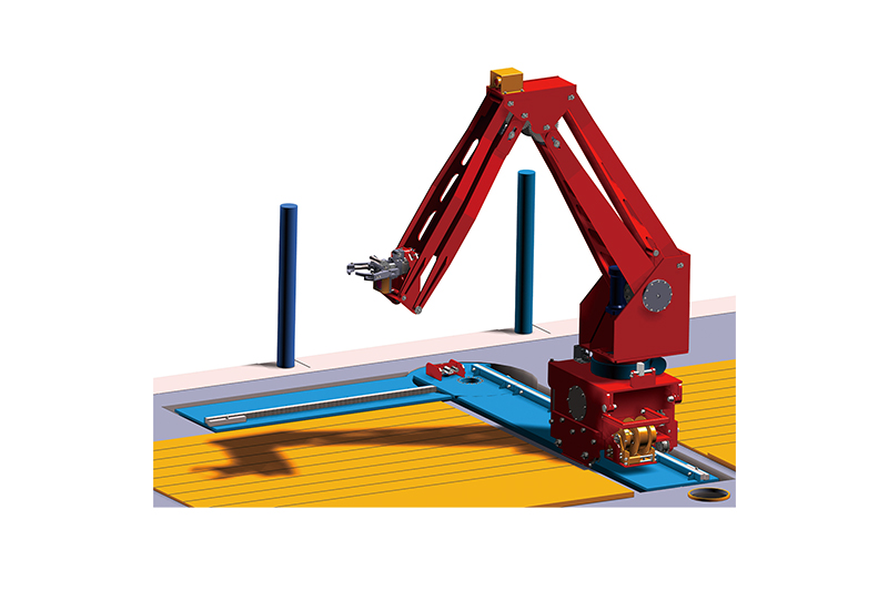 一键式钻台面机械手