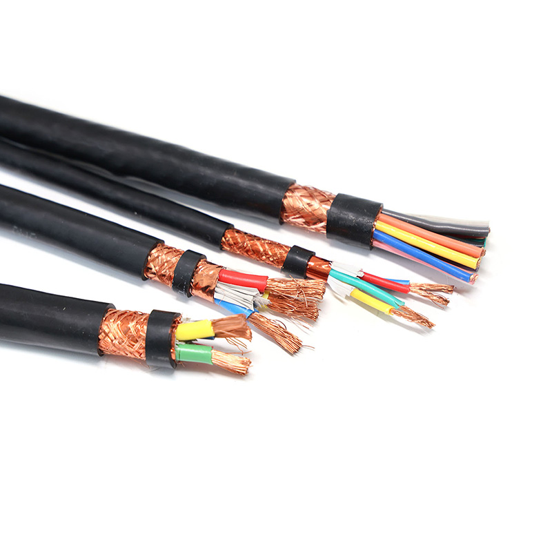 Copper/PVC/copper shielded PVC sheathed flexible cable