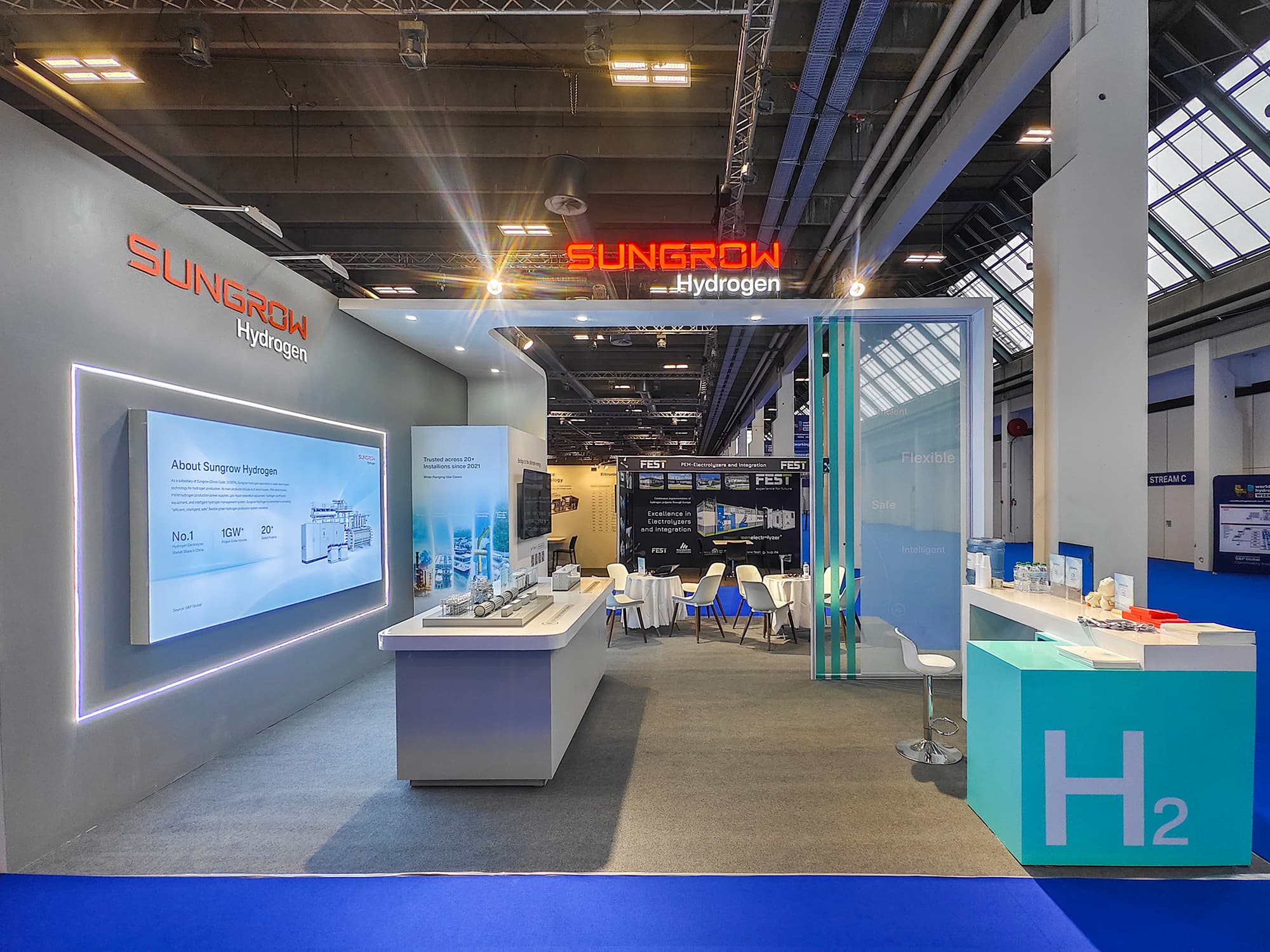 2025 Sunshine Hydrogen Energy Booth at the Hydrogen Energy Exhibition in Copenhagen, Denmark