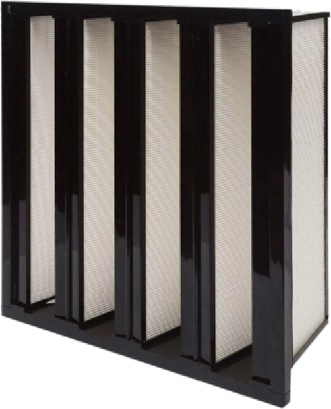 Box Medium Efficiency Filter(V-Type Pleated Plastic Frame)