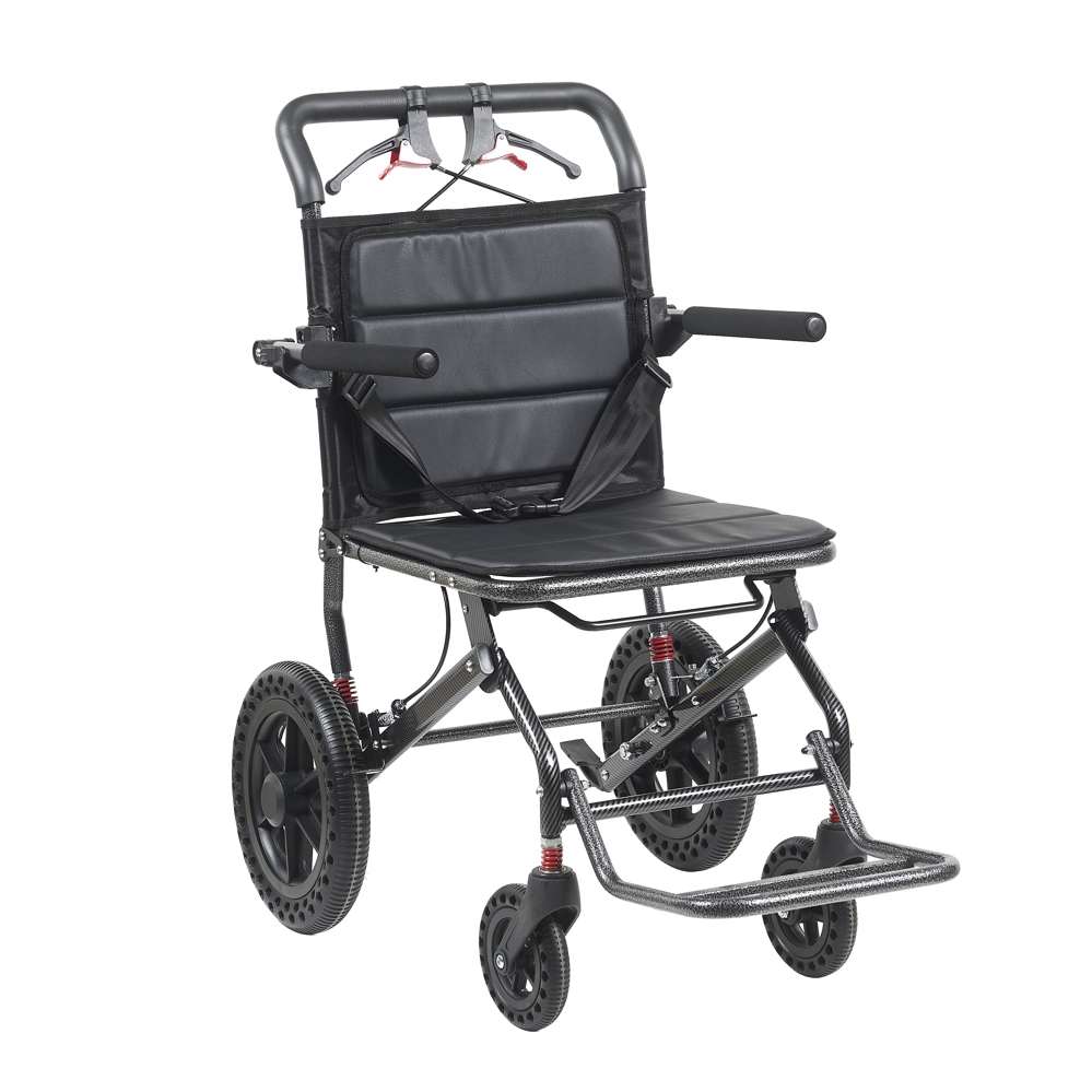 CP-MW011 lightweight transit wheelchair with well shock absorbing