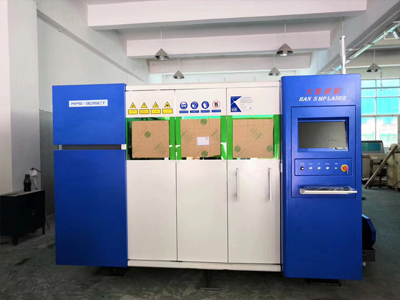 Shenzhen Tianxia Power voltage stabilizer is used with Han's laser cutting machine