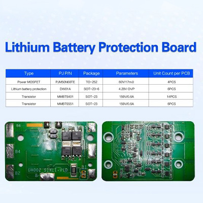 Protection board for 6-cell lithium battery packs