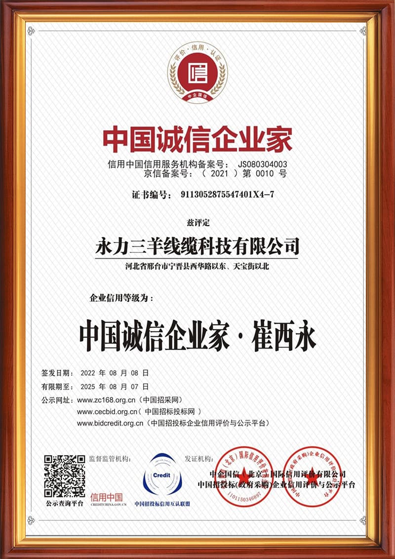 中国诚信企业家