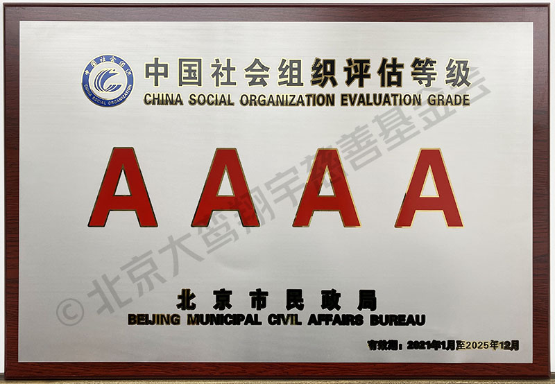 北京大鸾翔宇慈善基金会获评4A级社会组织