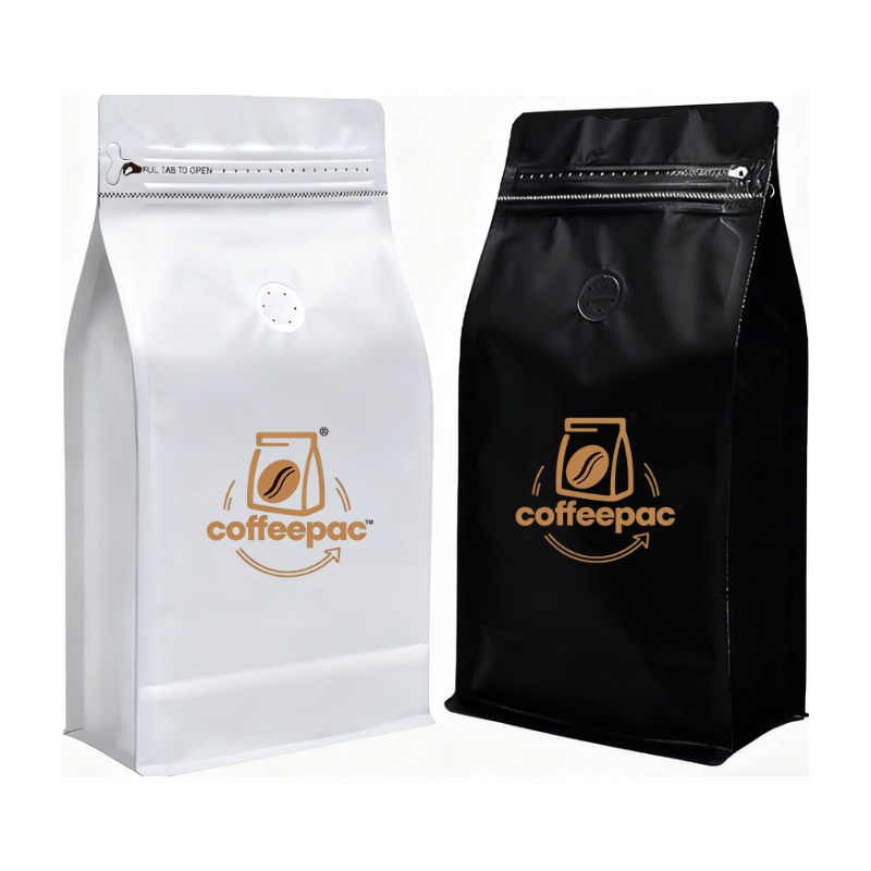 Flat bottom zipper bag