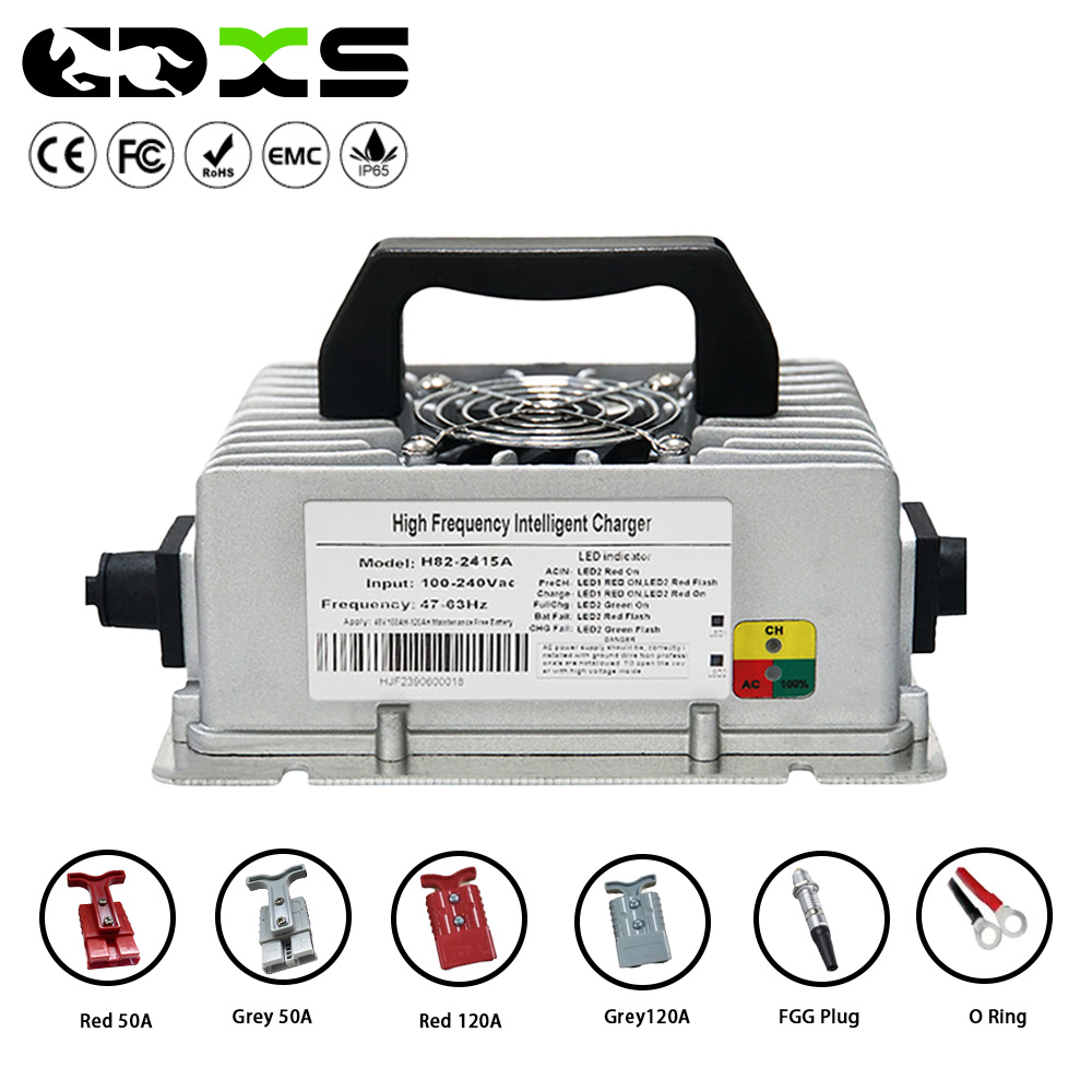 Lead-acid battery 24V15A 100AH ​​waterproof charger sweeper washing machine forklift universal full power self-stop