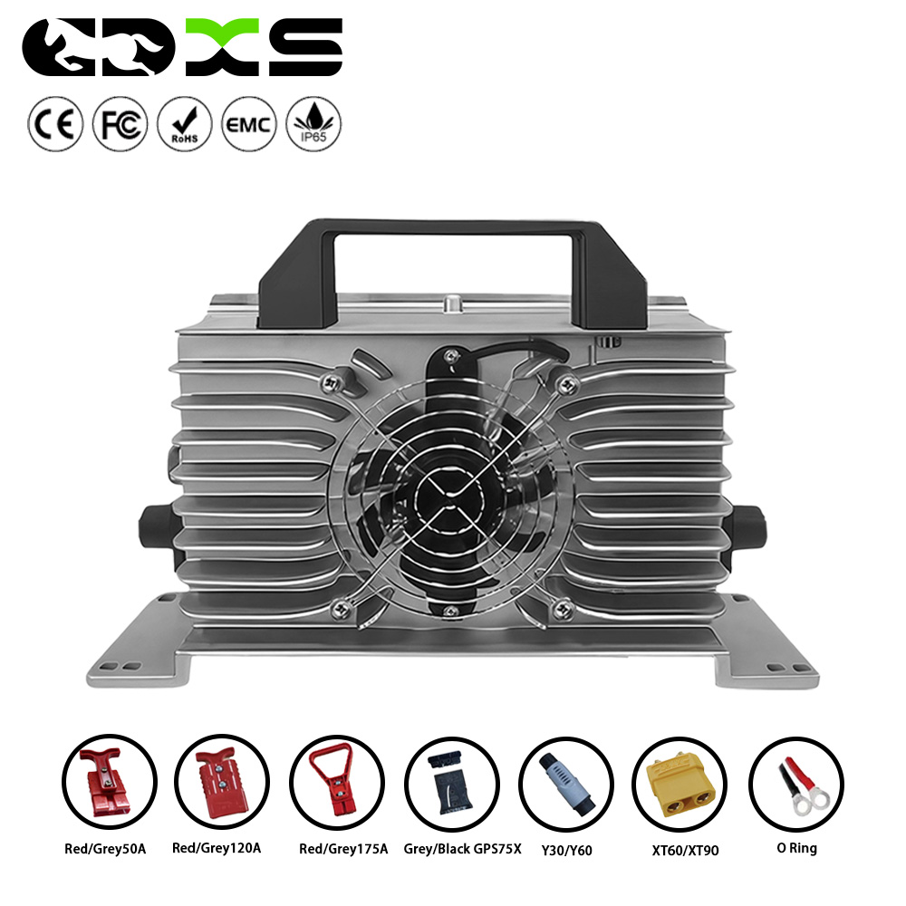 1500W Smart Charger 10-Channel Waterproof Fast Charger 42V30A Electric Forklift Charger