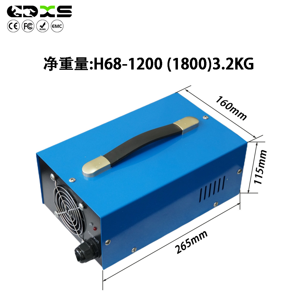 54.7V25A叉车驾驶式扫地机15串磷酸铁锂观光车充电器生产厂家