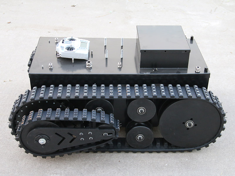 Rubber Tracked Swing Armed Robot Carbon Fiber Four-Swing Armed Chassis Platform-180