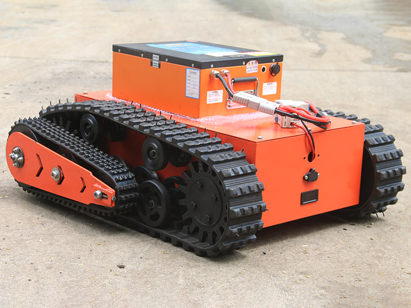 Rubber Tracked Swing Arms Robot Rubber Track Platform with Flippers-100