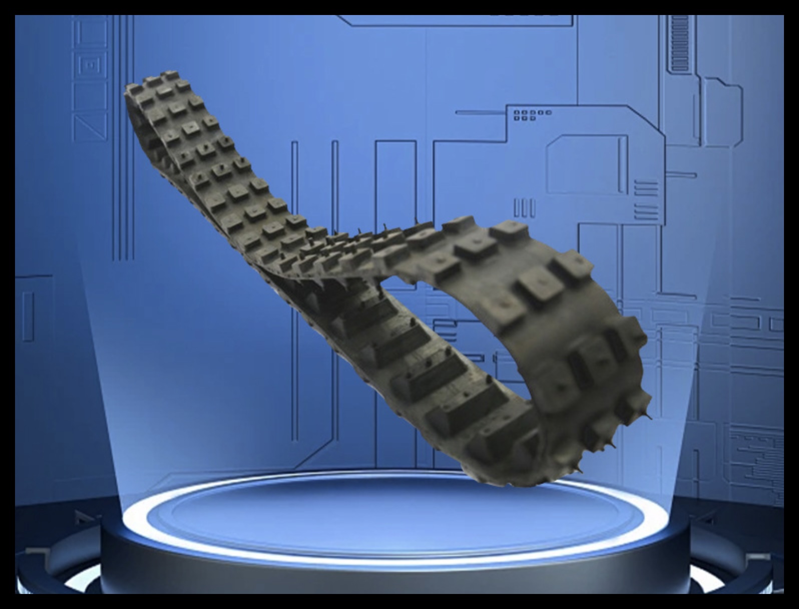 KYT-40 Farm track transporter rubber track high-speed rubber track