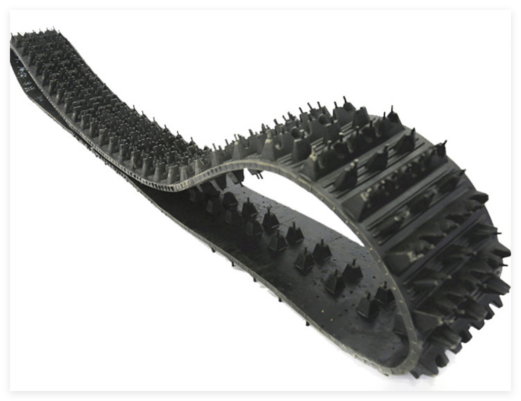 HS-200 special rubber tracks are used in conjunction with various agricultural machinery