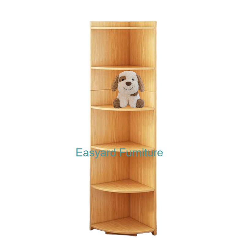 5-Layer Corner Wooden Bookcase Ultimate Space Organizer