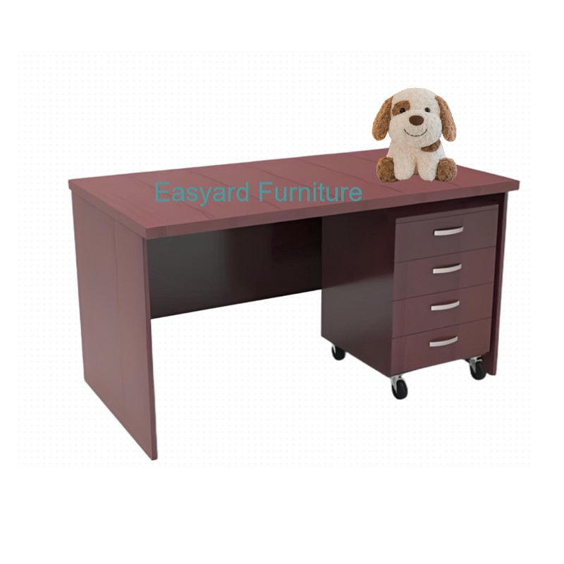common desk with mobile cabinet customized