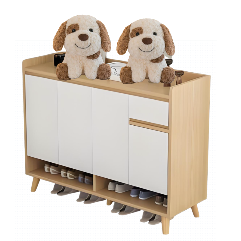 Wood leg cabinet wood cabinet shoe cabinet