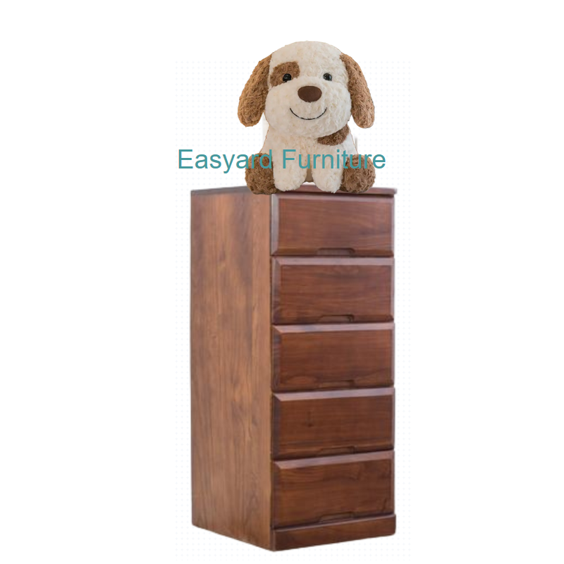 Five layer chest of drawer with solid drawer front made in china