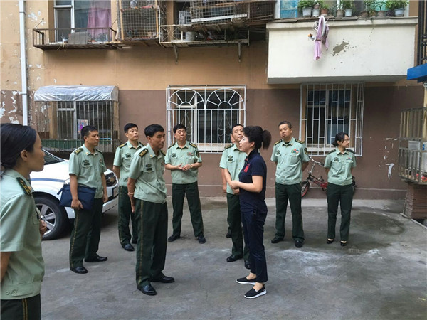 公安部消防局督察组到怡康园检查消防安全工作