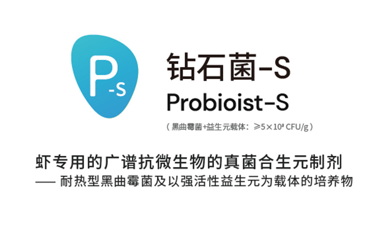 钻石菌-S | 虾专用的广谱抗微生物的真菌合生元制剂（黑曲霉菌+益生元载体：≥5×10^8 CFU/g）