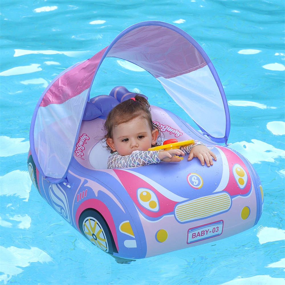 Baby Inflatable Car With Canopy