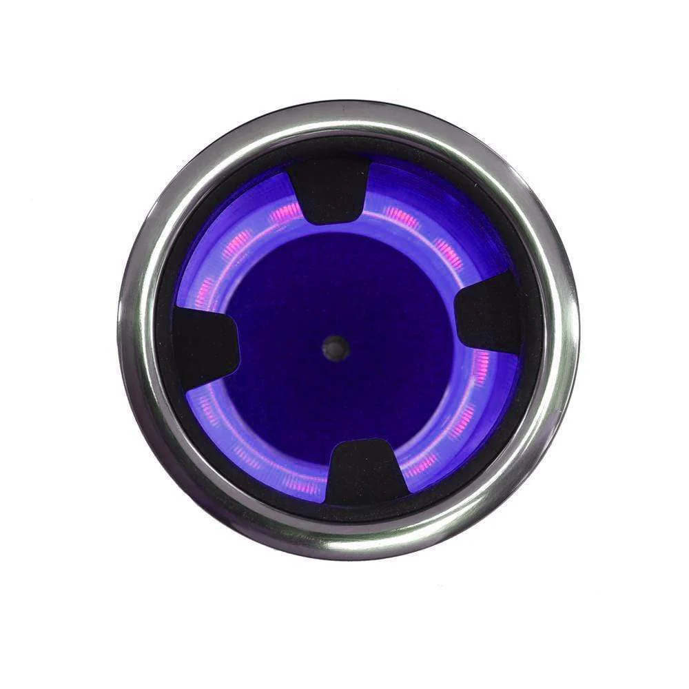 带LED灯的无台阶不锈钢杯架（带橡胶嵌件）