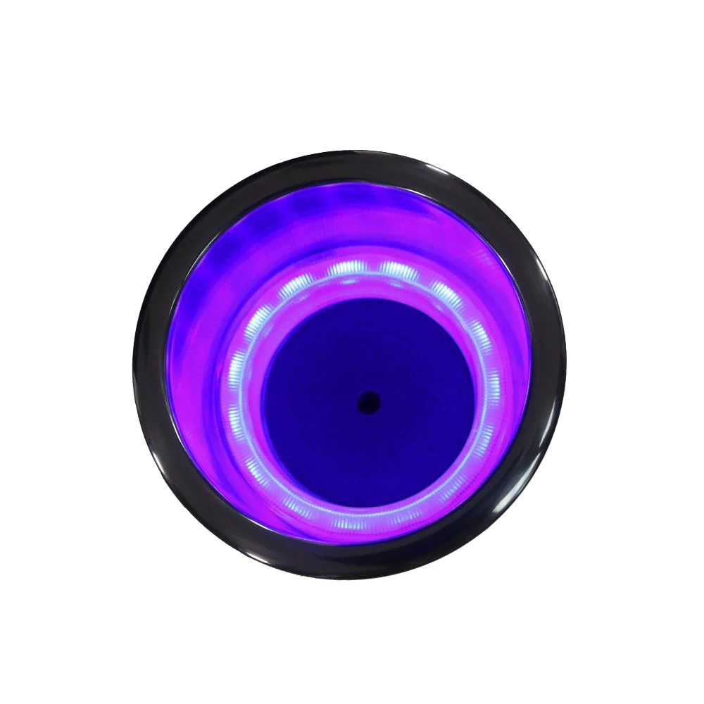 带LED灯的无台阶不锈钢杯架（带橡胶嵌件）