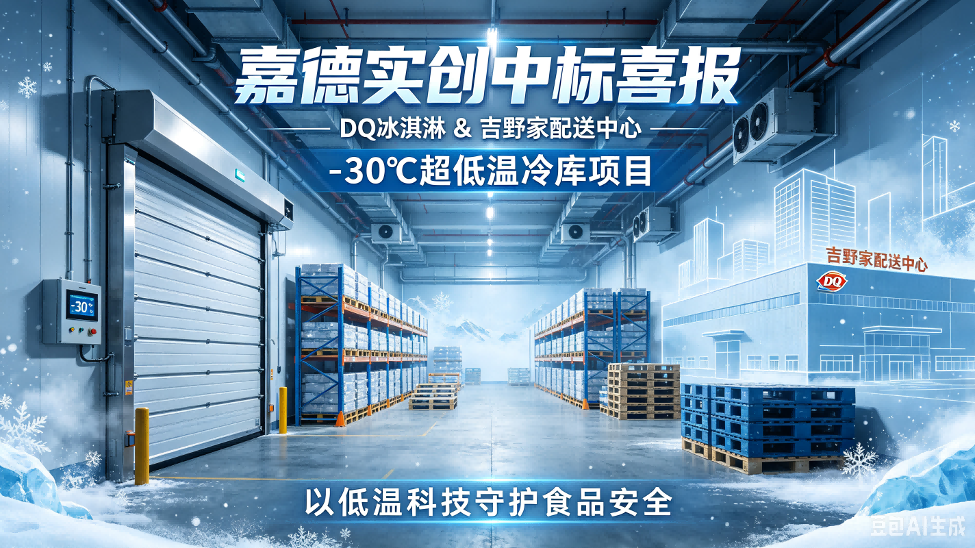 捷报｜技胜群雄，嘉德实创中标 DQ 冰淇淋 & 吉野家配送中心项目