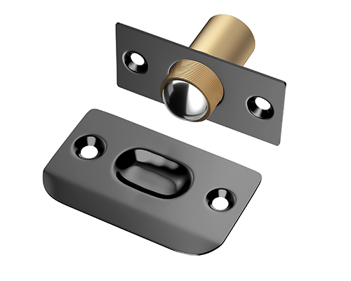 Ball Catch Door Hardware Black