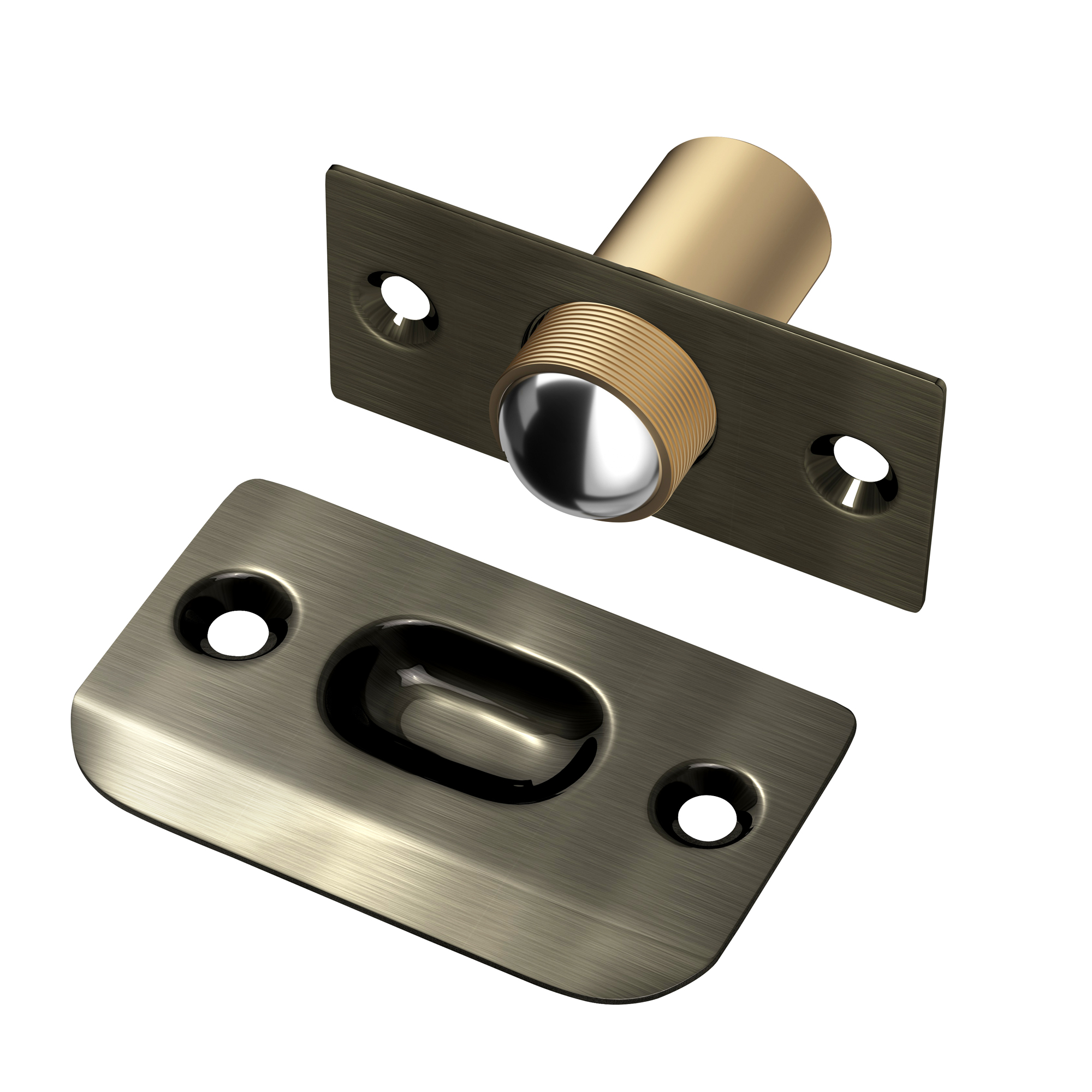 Ball Catch Door Hardware Bronze