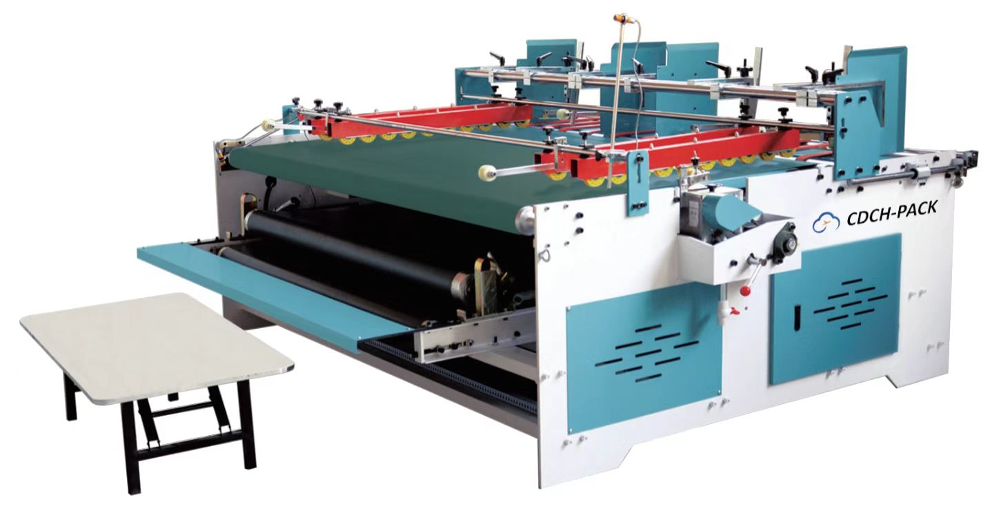 semi-automatic press fitting carton gluing machine