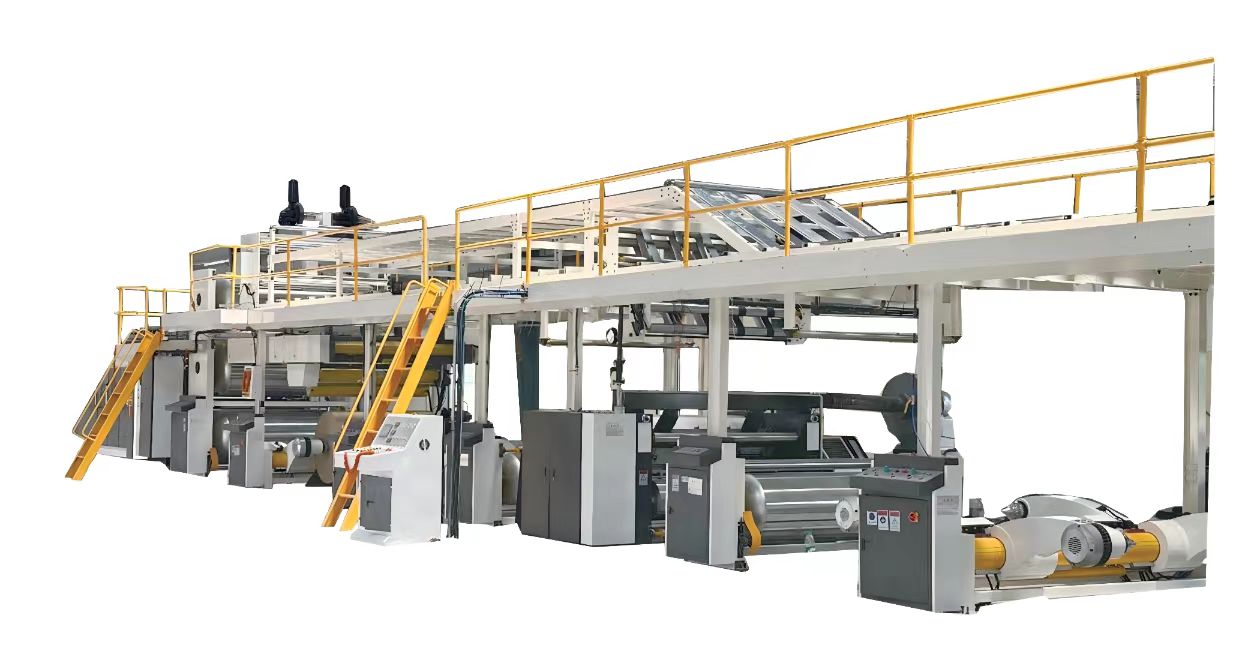 Five-layer cardboard production line