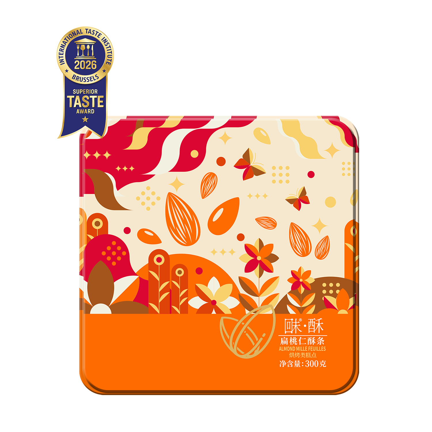 黄油扁桃仁酥条 300克