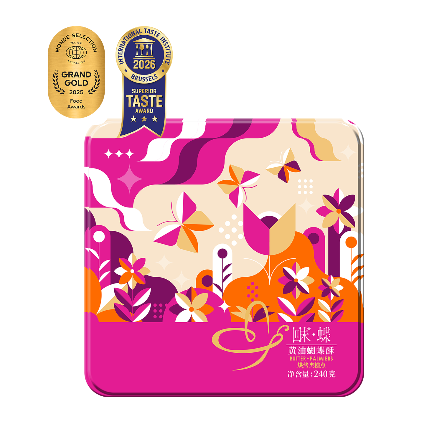 黄油蝴蝶酥 240克