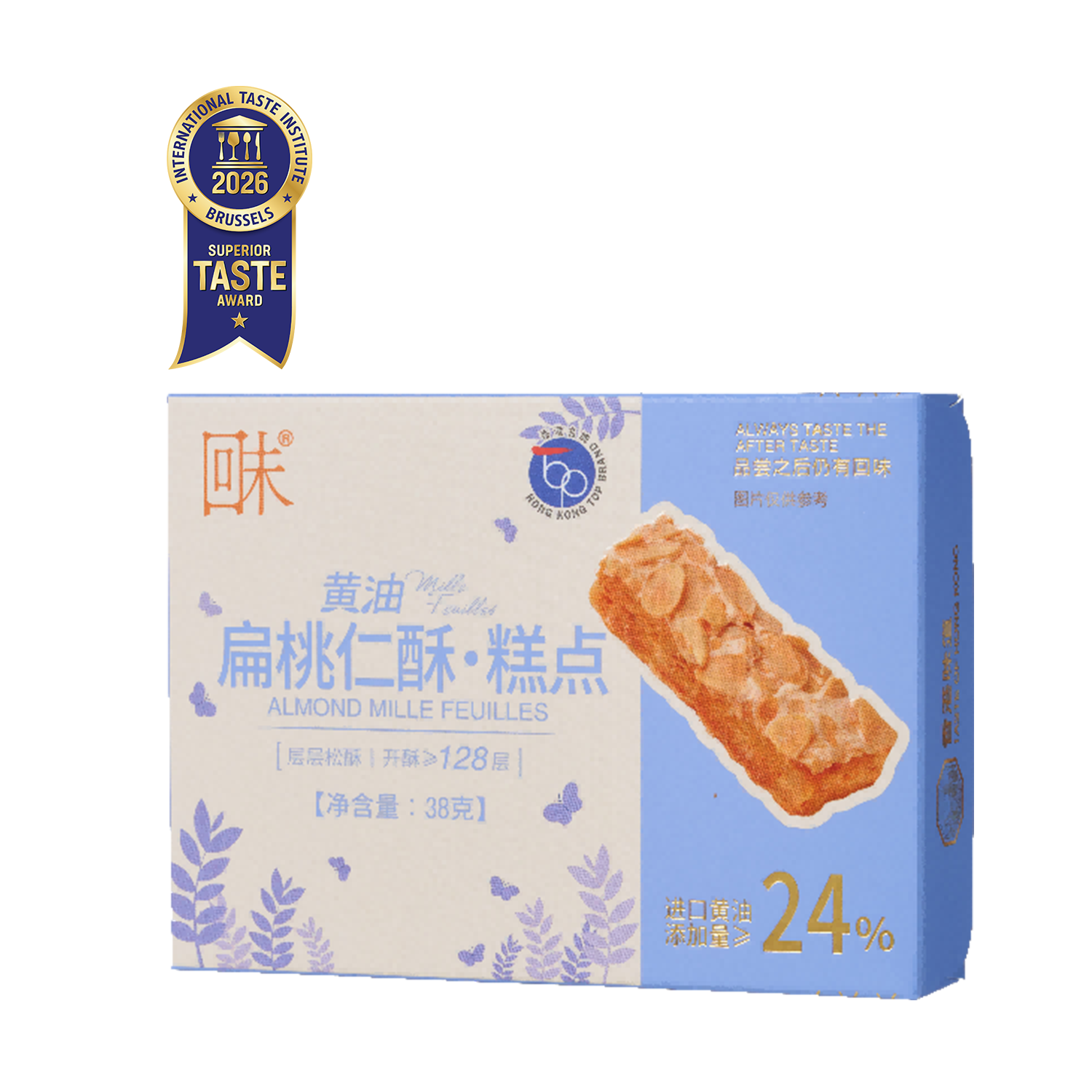 黄油扁桃仁酥条 38克