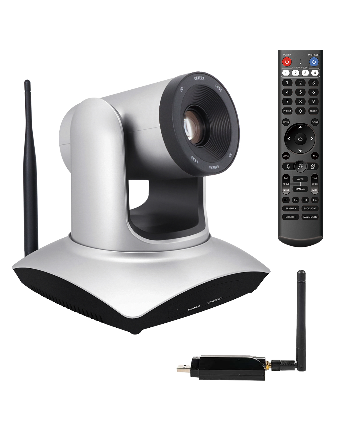 MOERTEK MW3024 Wireless PTZ Camera | 2.4GHz 50M & 3x Optical Zoom