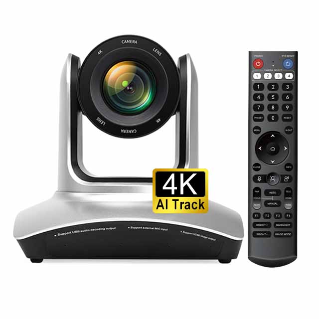 MOERTEK MC3008 4K PTZ Camera | 20x Zoom & AI Auto Tracking with 4-Mic Array