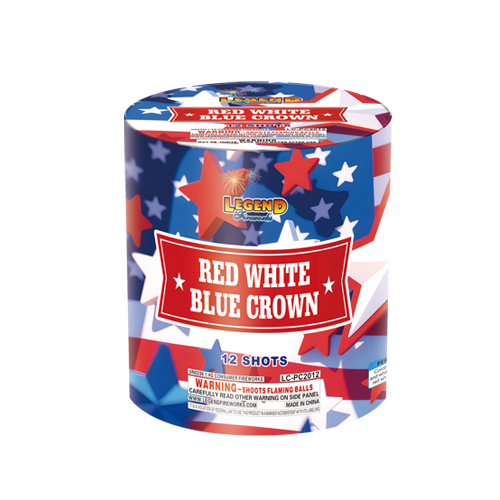 RED WHITE BLUE CROWN