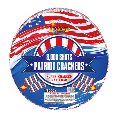 8000 SHOTS PATRIOT CRACKERS