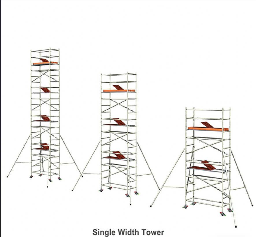 3M High Single Width Aluminum 6061 Mobile Tower