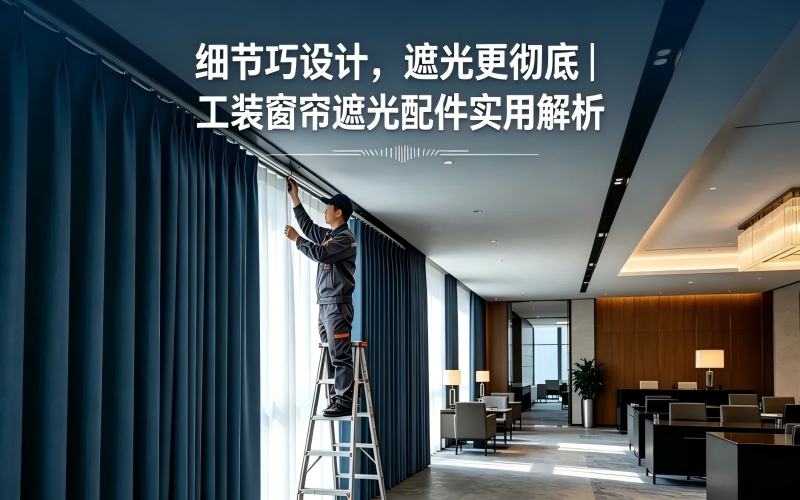 细节巧设计，遮光更彻底｜工装窗帘遮光配件实用解析