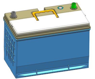 Battery container design