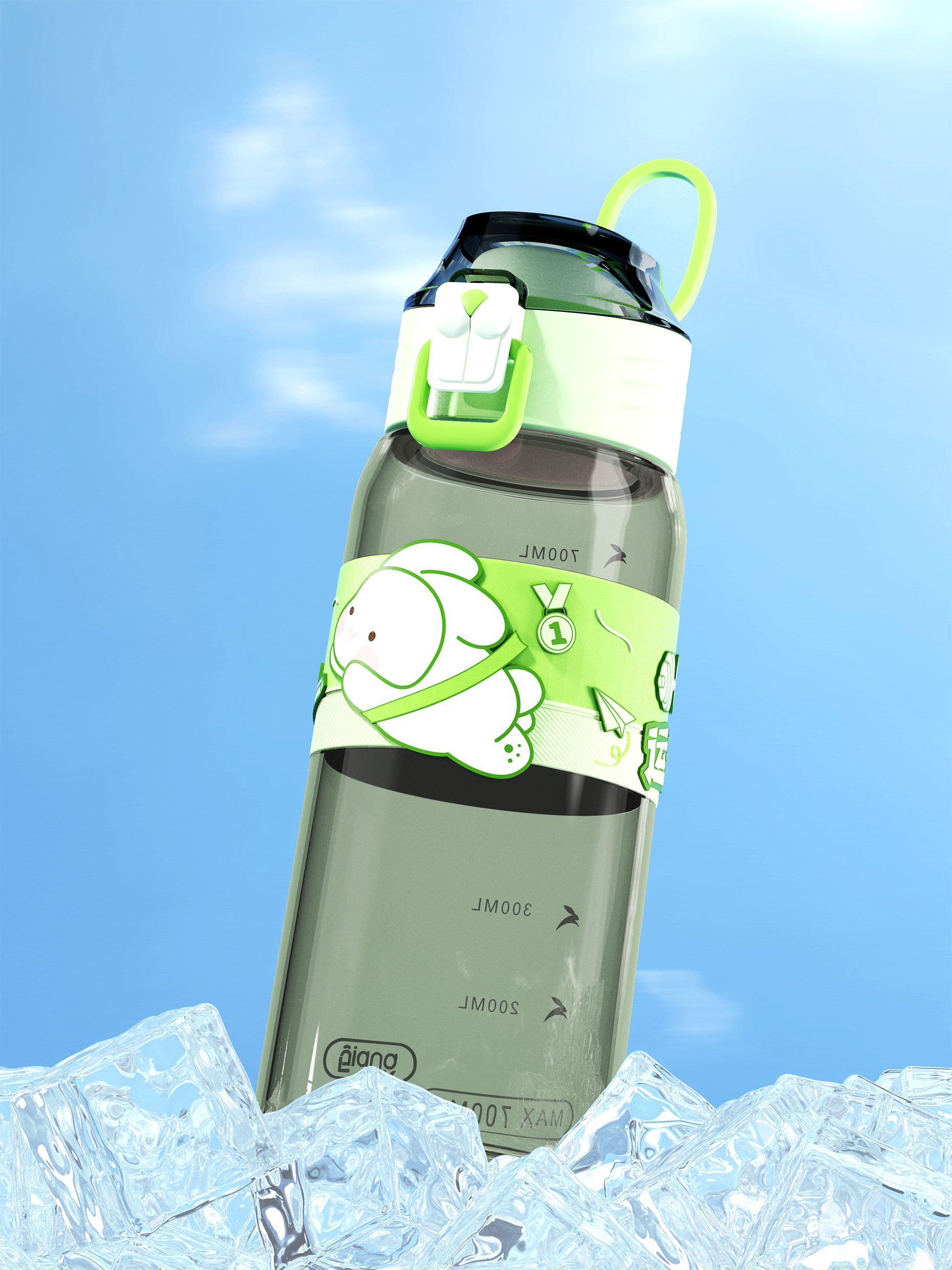 小兔子运动水杯 | Bunny Sports Bottle