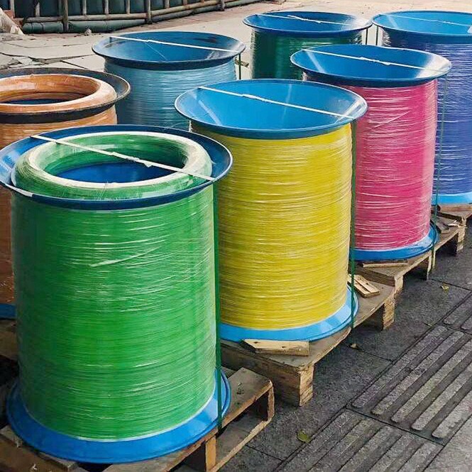 Factory Direct Supply: Nylon‑Coated Wire, PET Binding Wire, Film‑Coated Wire for Paper Clips, Raw Material for YO Double‑Loop