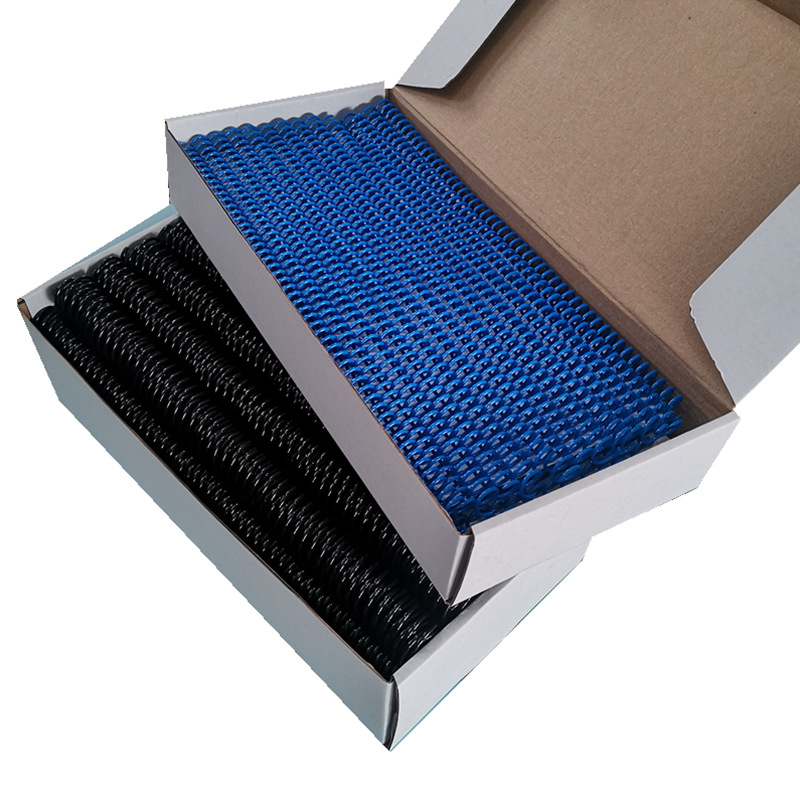 Plastic Single‑Loop Spiral Binding Coils, Loose‑Leaf Binding Rings, Spring Snake‑Shaped Coils, A4 Paper Binding Strips, Corrugated Box Packed